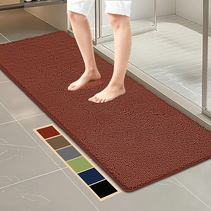 Bcoimo 70"×24" Absorbent Bath Mat, Non-Slip by Bcoimo