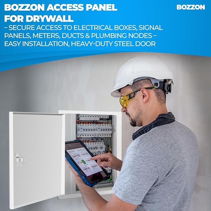 BOZZON Access Panel for Drywall 10 x 10 inch – Metal Door - Image 7