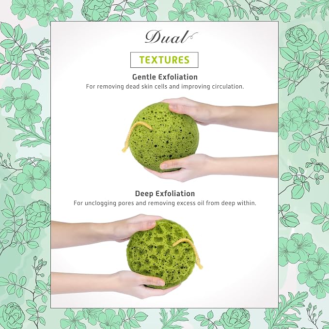 Spongentle Deep Cleansing Body Loofah Sponge, Natural Colors, - Image 2