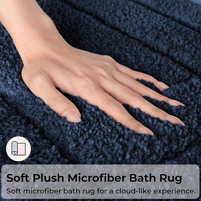 GRANNY SAYS Bathroom Rugs Sets 2 Piece, Soft Absorbent Microfiber Bath Mats - Image 3