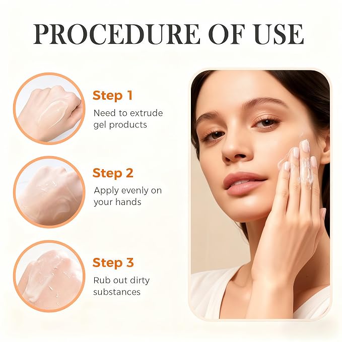 Orange Exfoliating Gel for Face and Body, 2025 Exfoliating Cleansing Gel Scrub - Image 7