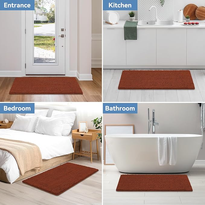 Bcoimo 44"×24" Absorbent Bath Mat, Non-Slip - Image 7