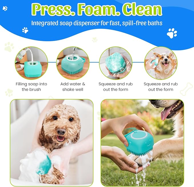 Dog Washing Hose Attachment–ALL IN ONE Dog Bath Supplies, Hose Soap Sprayer - Image 5
