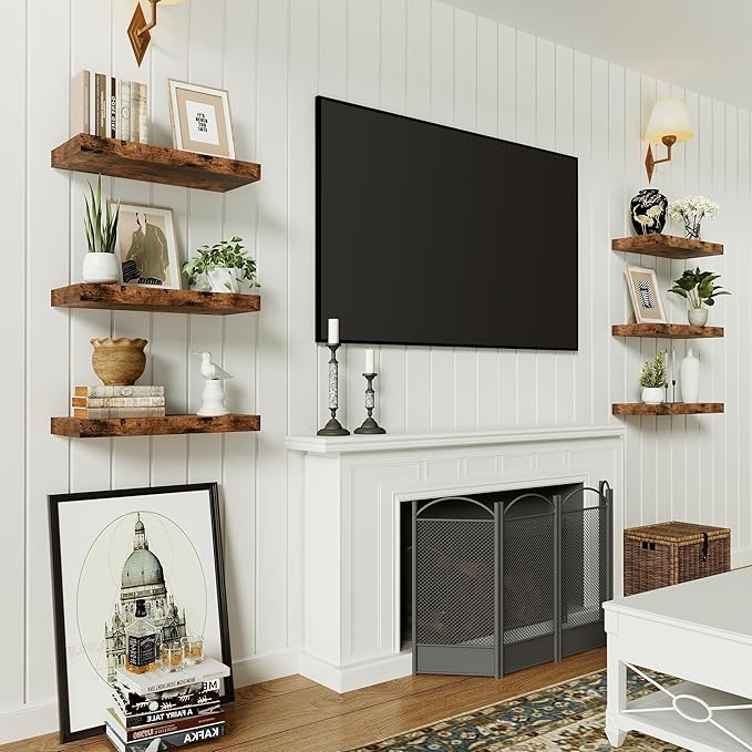 Vivelove Floating Shelves for Wall 16 inchs Long, Bathroom Shelves Over Toilet - Image 7