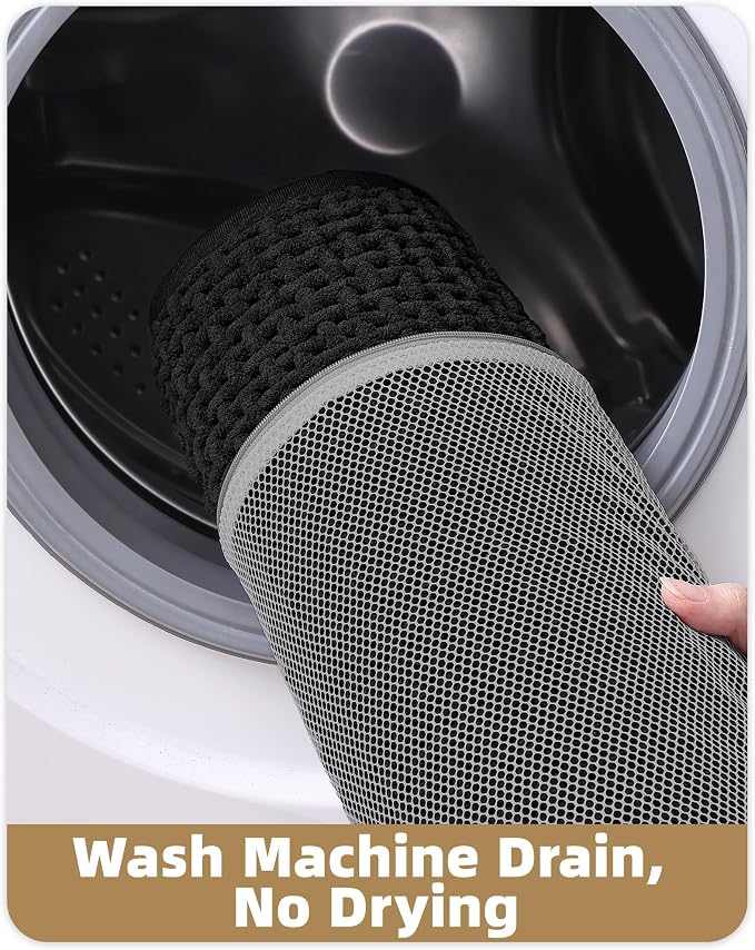 Color&Geometry Rubber Backed Waffle Bath Mat Non Slip Machine Washable Bathroom - Image 6