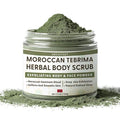Moroccan Tebrima Herbal Exfoliating Body Scrub Powder | Natural Body Exfoliator by Argaviva