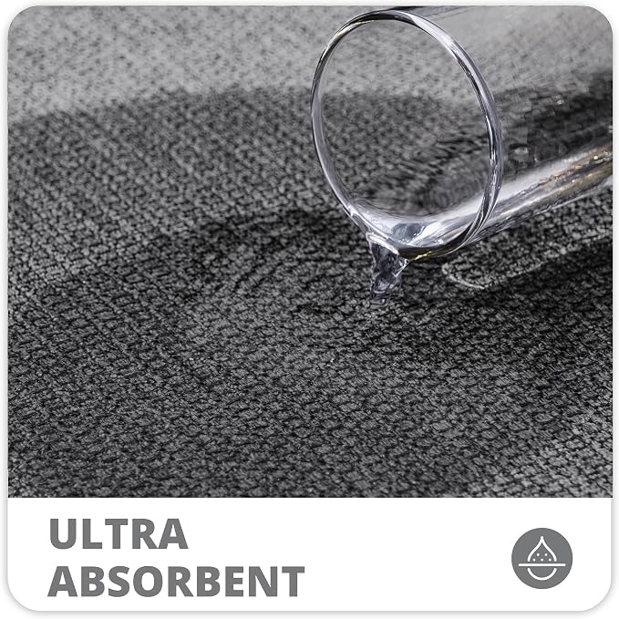 Bathroom Rugs Set 2 Pieces, Thin Bathroom Mats, Toilet Rugs, Quick Dry - Image 3