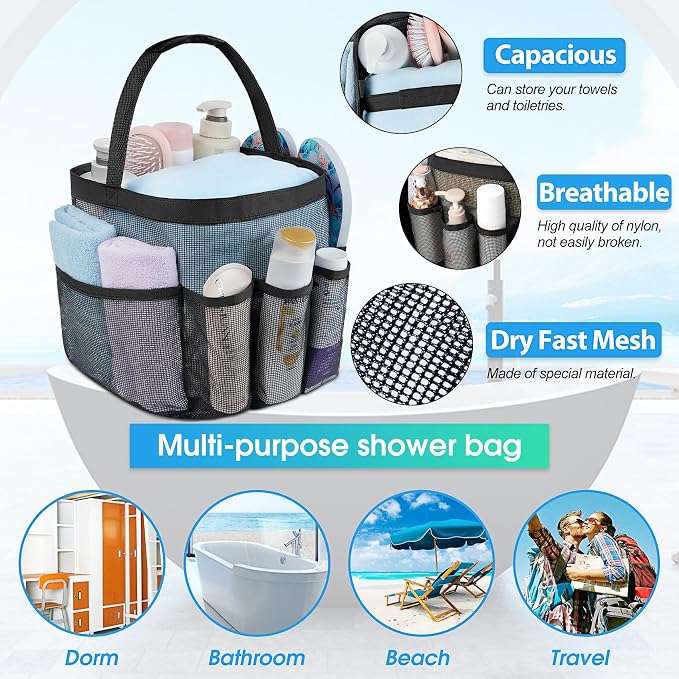 Attmu Mesh Shower Caddy Portable - Image 2