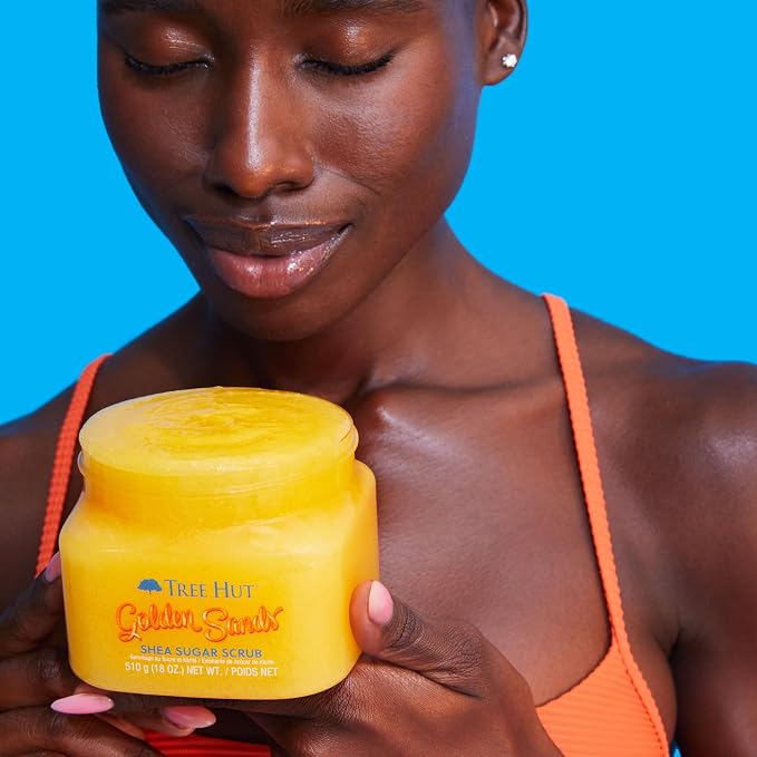Tree Hut Golden Sands Shea Sugar Scrub, Exfoliating, Hydrating & Moisturizing - Image 7