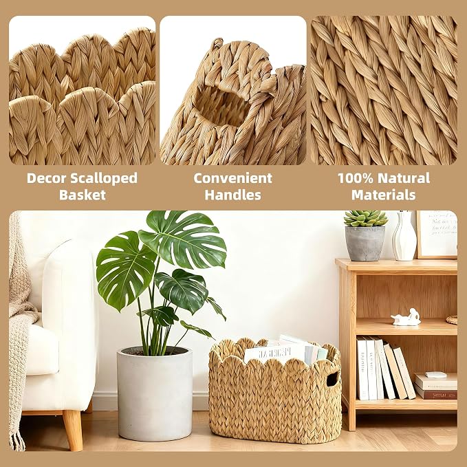 Toilet Paper Basket, 2 Packs Toilet Paper Storage Basket, Hand-Woven Wicker - Image 6