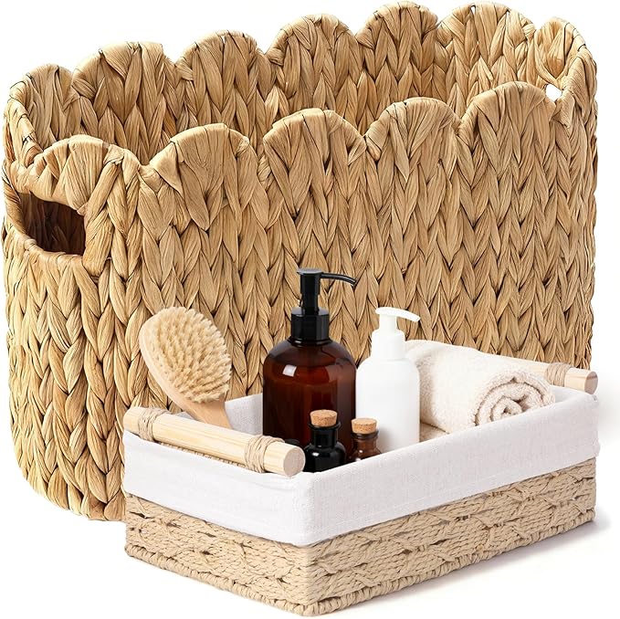 Toilet Paper Basket, 2 Packs Toilet Paper Storage Basket, Hand-Woven Wicker by Unknown