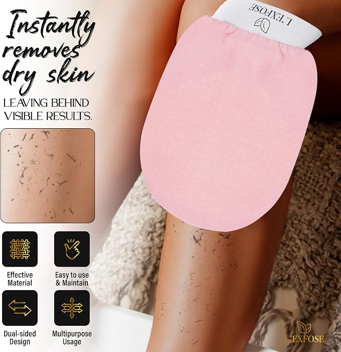 L'Exfose Kessa Hammam Deep Exfoliating Glove - Image 4