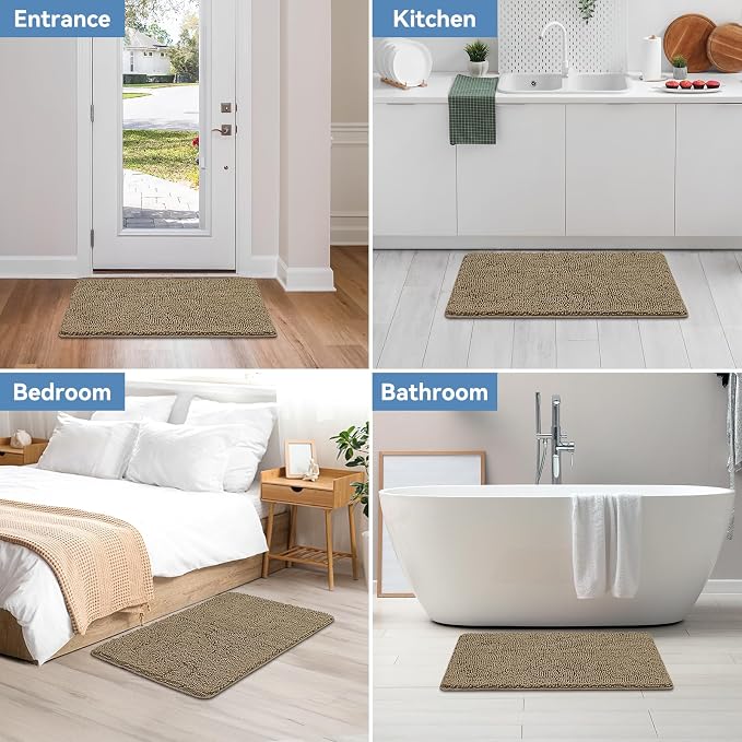 Bcoimo 36"×24" Absorbent Bath Mat, Non-Slip - Image 7
