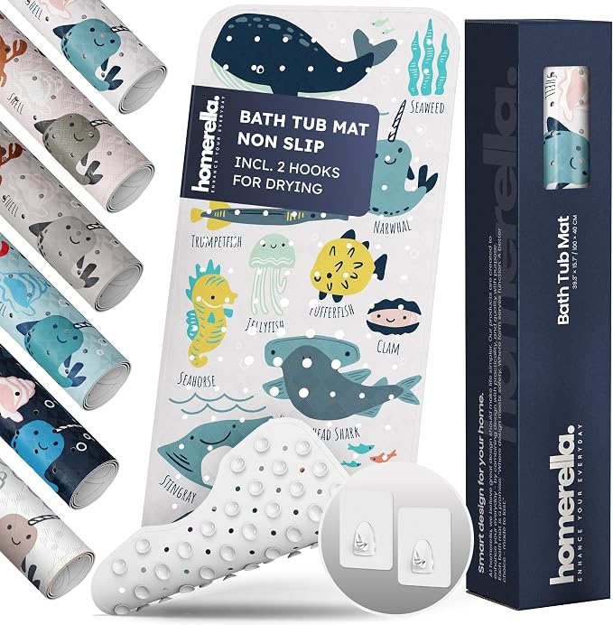 Bath Tub Mat Non Slip Anti Mold by Homerella