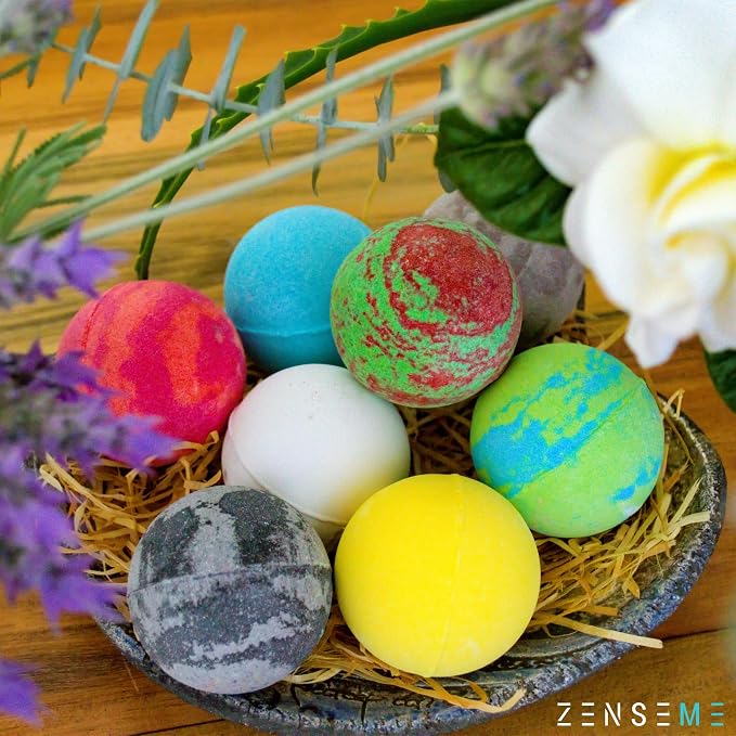 Bath Bombs for Men, Gift Set of 8 Scented Organic Handmade Bath Bombs of 2.5 oz - Image 7