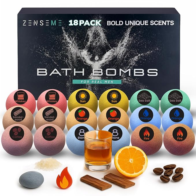 Bath Bombs for Men by Zenseme