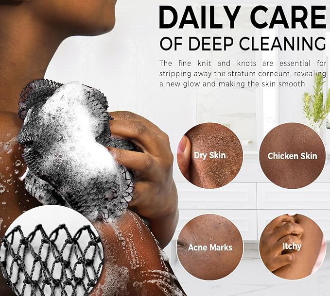 African Exfoliating Net Sponge for Men - Image 5