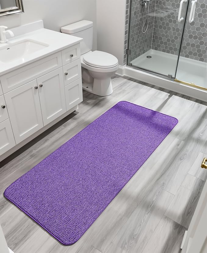 Bath Mat, Ultra Thin Bathroom Runner Rugs, Large Bath Mats - Image 7