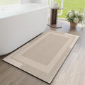 Non Slip Long Bath Mat Bathroom Runner, Rubber Backing Ultra Thin Bathroom Rugs by YDKGL
