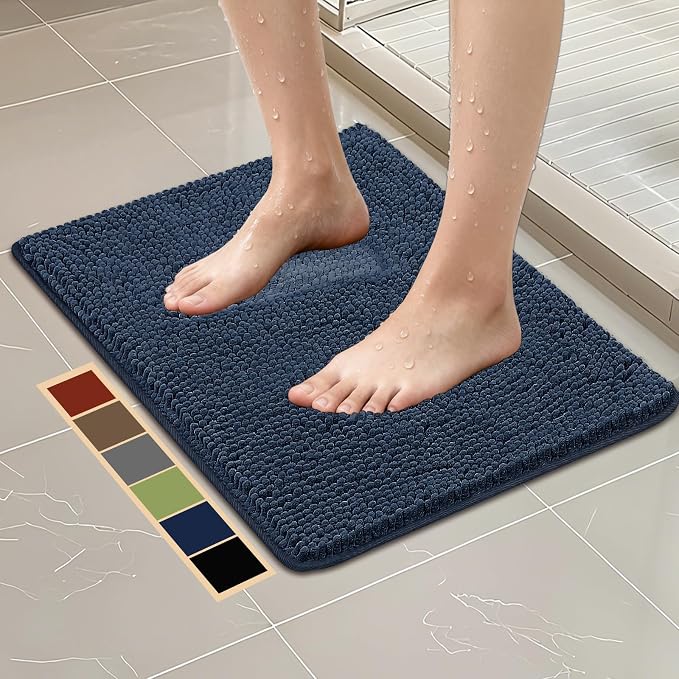 Bcoimo 24"×17" Absorbent Bath Mat, Non-Slip by Bcoimo