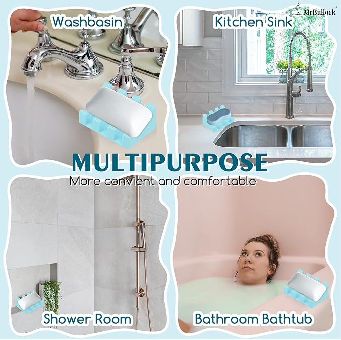 Silicone Soap Dish for Bar Soap Holder for Shower Bathroom Self Draining - Image 5