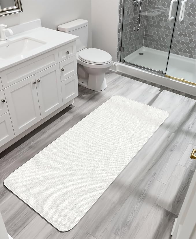 Bath Mat, Ultra Thin Bathroom Runner Rugs, Large Bath Mats - Image 6