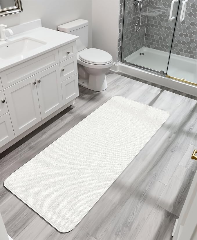 Bath Mat, Ultra Thin Bathroom Runner Rugs, Large Bath Mats - Image 7