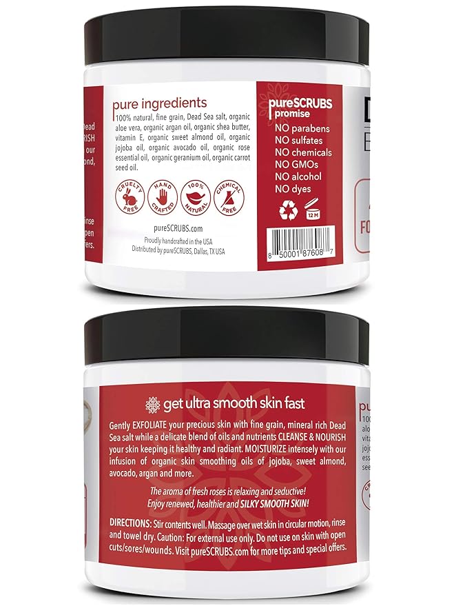 pureSCRUBS Premium Rose Body Scrub Set - Image 2