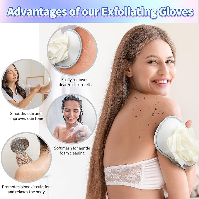 Deep Exfoliating Mitt 2PCS: Double-Sided Glove - Image 6