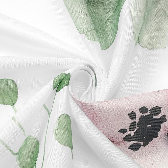 Gibelle Small Stall Shower Curtain 36 x 72, Narrow Half Watercolor Floral - Image 5