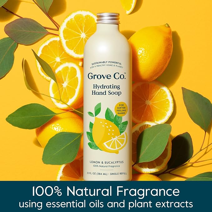 Grove Co. Hydrating Gel Hand Soap Refills | Plastic-Free Liquid Hand Soap - Image 4