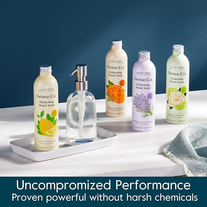 Grove Co. Hydrating Gel Hand Soap Refills Plastic-Free Liquid Hands Cleaner - Image 6