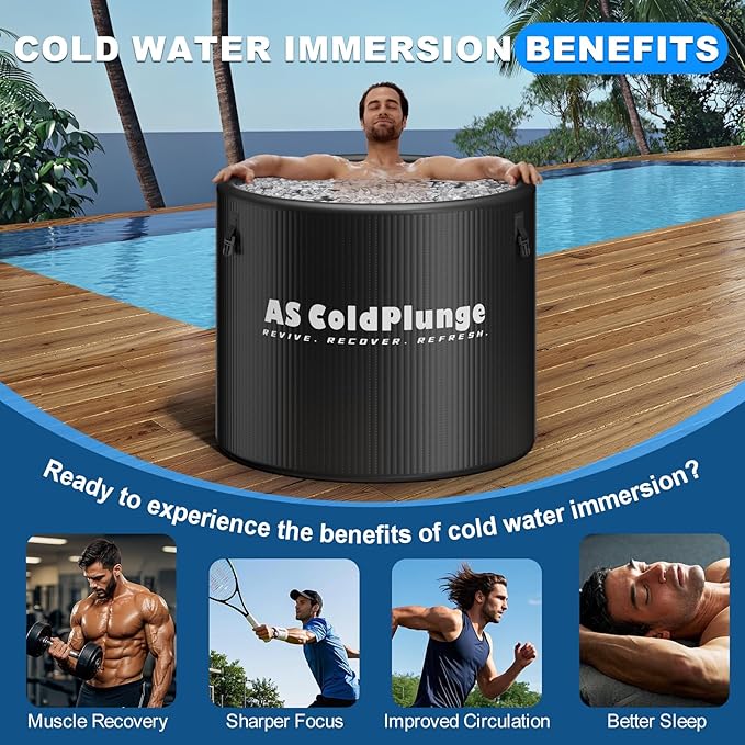 XL Ice Bath Tub for Cold Plunge, 120 Gal Ice Plunge Tub - Image 5
