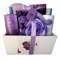 Spa Gift Basket with Lavender Fragrance and Lilac Color by Lovestee