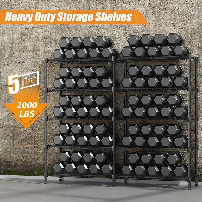 Homdox Heavy Duty Metal Shelves - Image 4