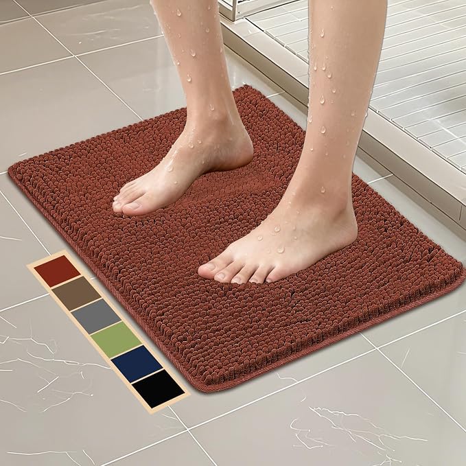 Bcoimo 24"×17" Absorbent Bath Mat, Non-Slip by Bcoimo