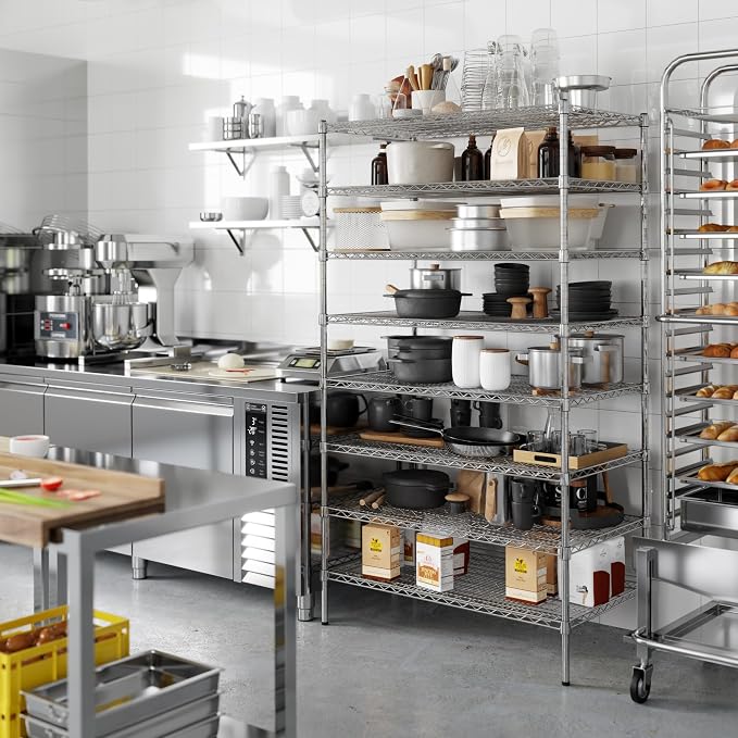 24" Deep x 42" Wide x 74" Height Wire Shelving Kit | 8-Tier | NSF Commercial - Image 2
