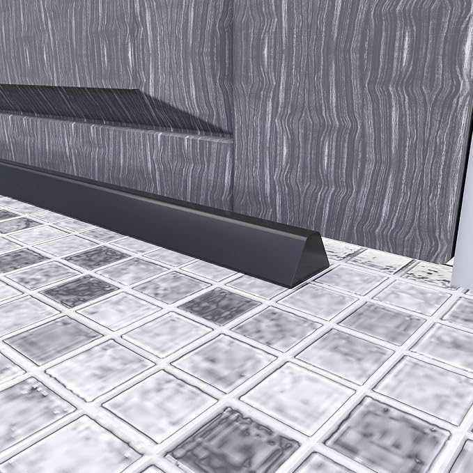 39 Inch Collapsible Shower Water Dam, Shower Threshold Water Dam Shower Barrier - Image 5