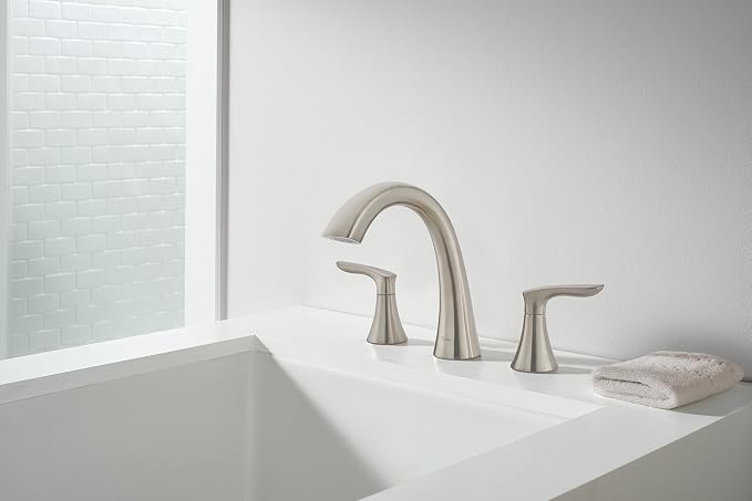 Pfister Weller Roman Tub Trim, Valve Not Included, 3-Hole Install, Brushed - Image 7