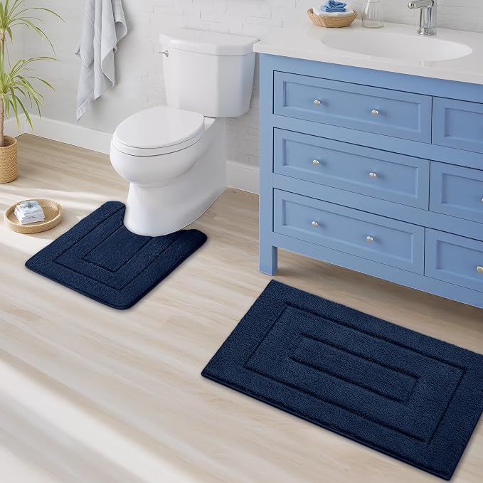 GRANNY SAYS Bathroom Rugs Sets 2 Piece, Soft Absorbent Microfiber Bath Mats - Image 6