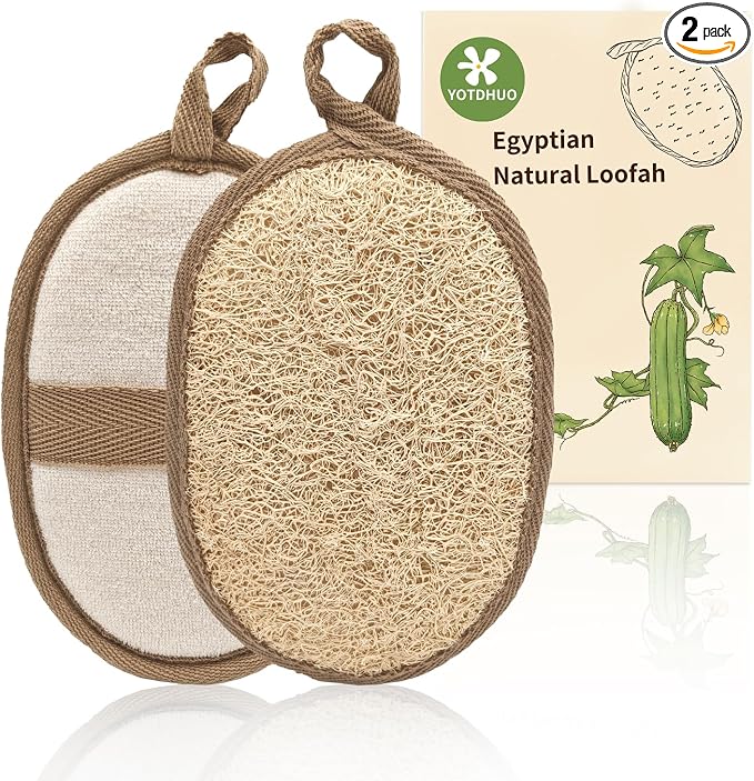Natural Egyptian Loofah Bath Sponge Exfoliating Shower Scrubber Organic Luffa by YOTDHUO