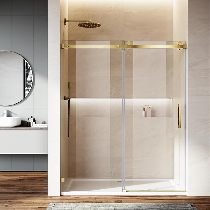 Frameless Sliding Shower Door by SL4U