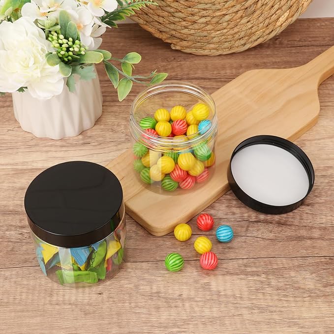 30 Packs 14 OZ Transparent Plastic Jars - Image 6
