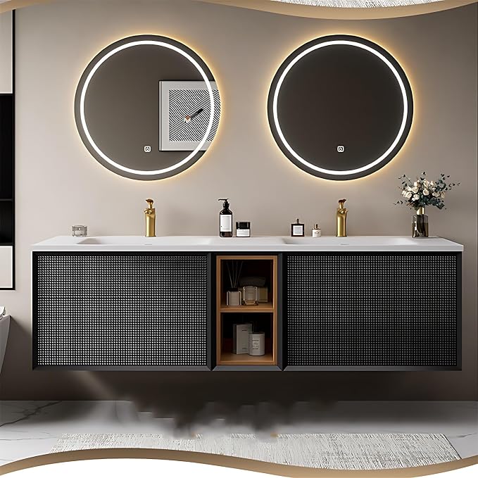 Double Sink Bathroom Vanity Set by ZGNBSD