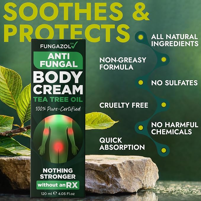 Antifungal Body Cream for Ringworm & Athlete’s Foot | Strength Formula - Image 3