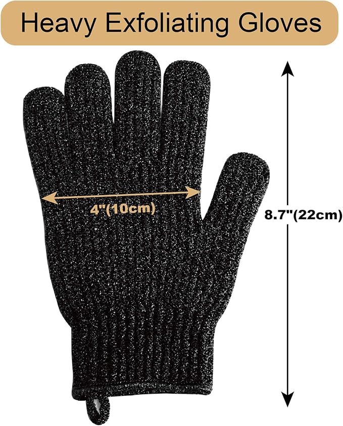 MIG4U Shower Exfoliating Scrub Gloves, Bathing Gloves Body Wash Dead Skin - Image 7