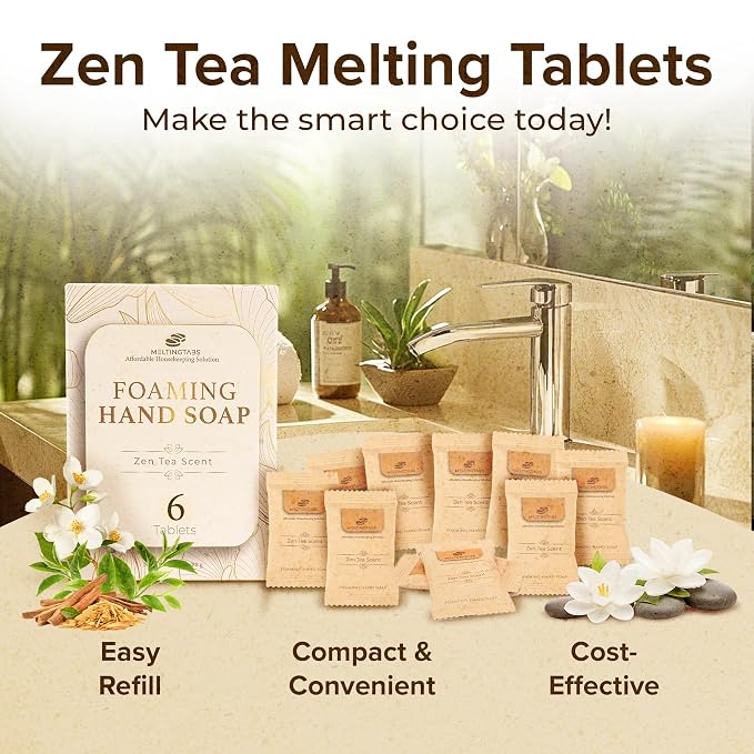 Foaming Hand Soap Tablets Refill – Zen Tea Scent - Image 9