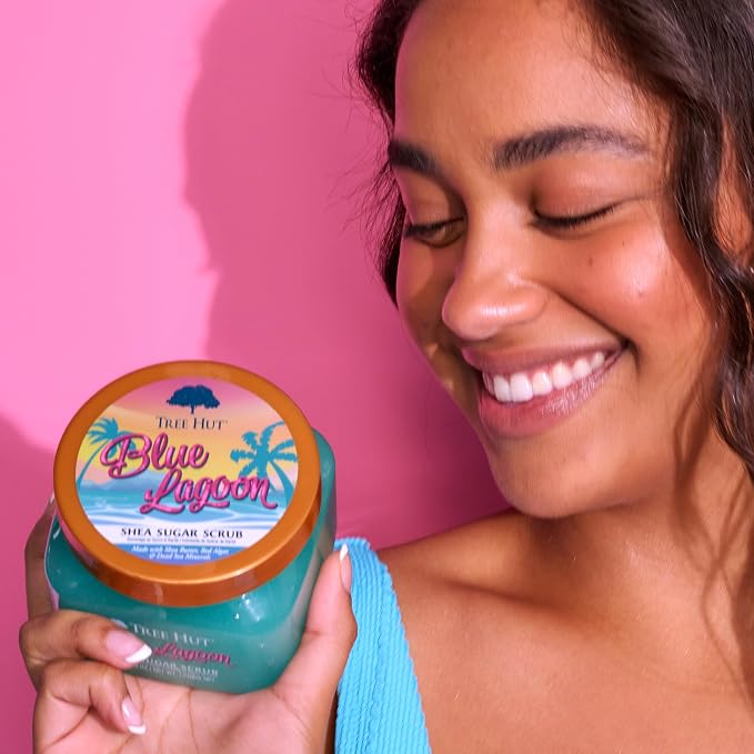 Tree Hut Blue Lagoon Shea Sugar Scrub, Exfoliating, Hydrating & Moisturizing - Image 7