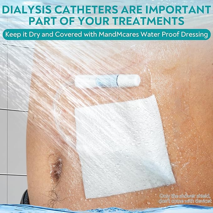 Hemodialysis Peritoneal Dialysis Large Waterproof Catheter Shower Cover - Image 4