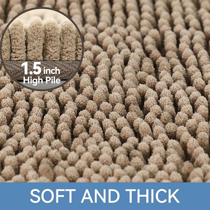 Bcoimo 30"×20" Absorbent Bath Mat, Non-Slip - Image 3